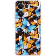 Прозорий чохол BoxFace OPPO Reno 13 Pro 5G Butterfly Morpho
