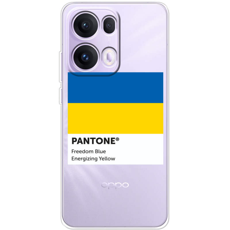 Прозорий чохол BoxFace OPPO Reno 13 Pro 5G Pantone вільний синій