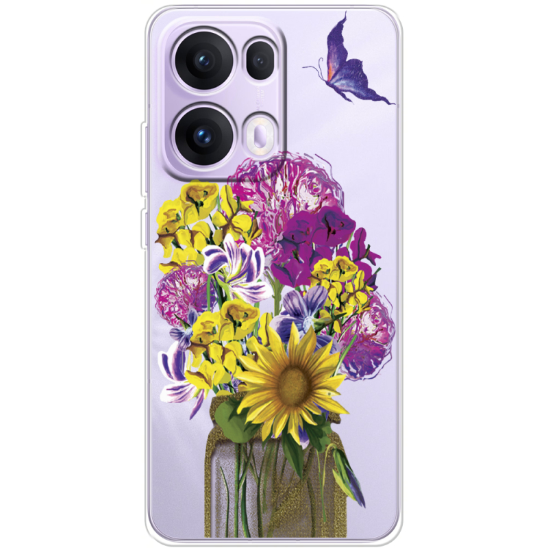 Прозорий чохол BoxFace OPPO Reno 13 Pro 5G My Bouquet