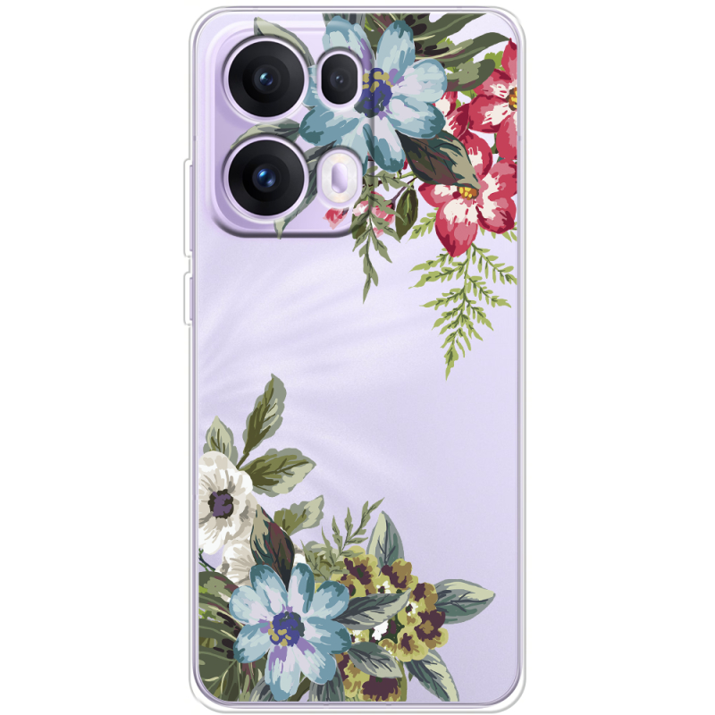 Прозорий чохол BoxFace OPPO Reno 13 Pro 5G Floral