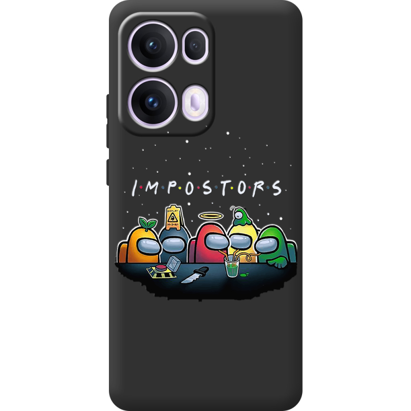 Чорний чохол BoxFace OPPO Reno 13 Pro 5G Among Us Impostors