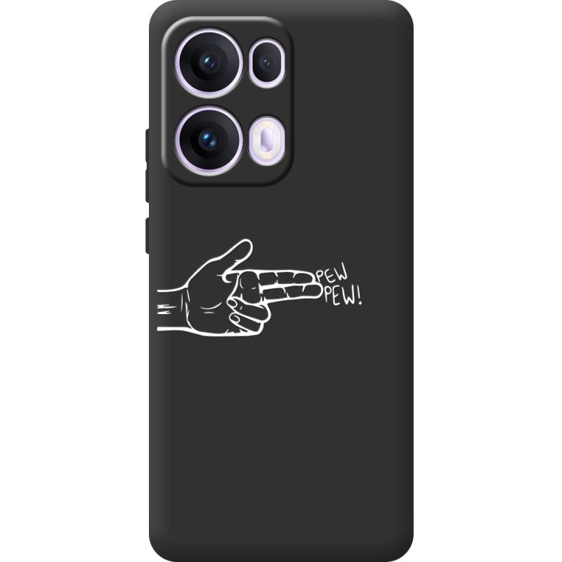 Чорний чохол BoxFace OPPO Reno 13 Pro 5G Pew Pew