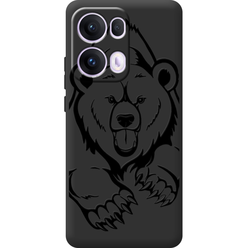 Чорний чохол BoxFace OPPO Reno 13 Pro 5G Grizzly Bear