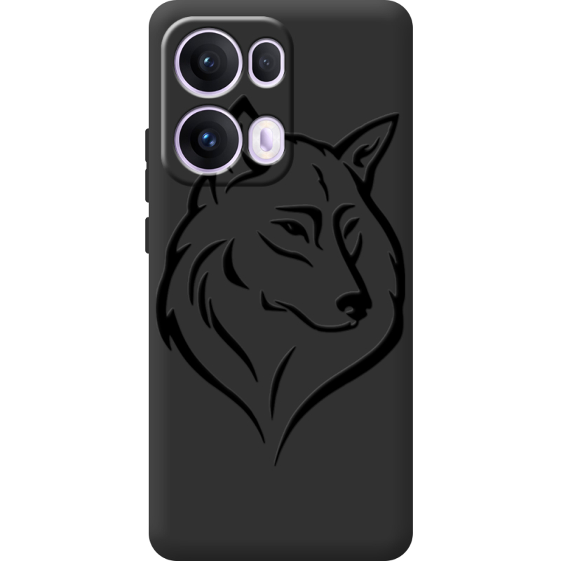 Чорний чохол BoxFace OPPO Reno 13 Pro 5G Wolf