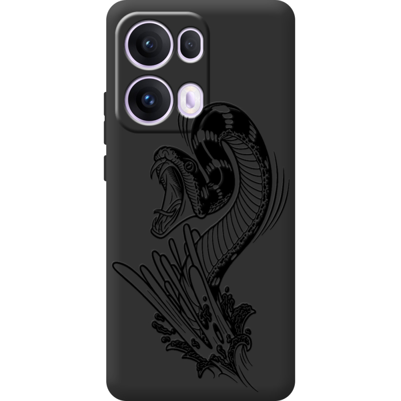 Чорний чохол BoxFace OPPO Reno 13 Pro 5G Snake
