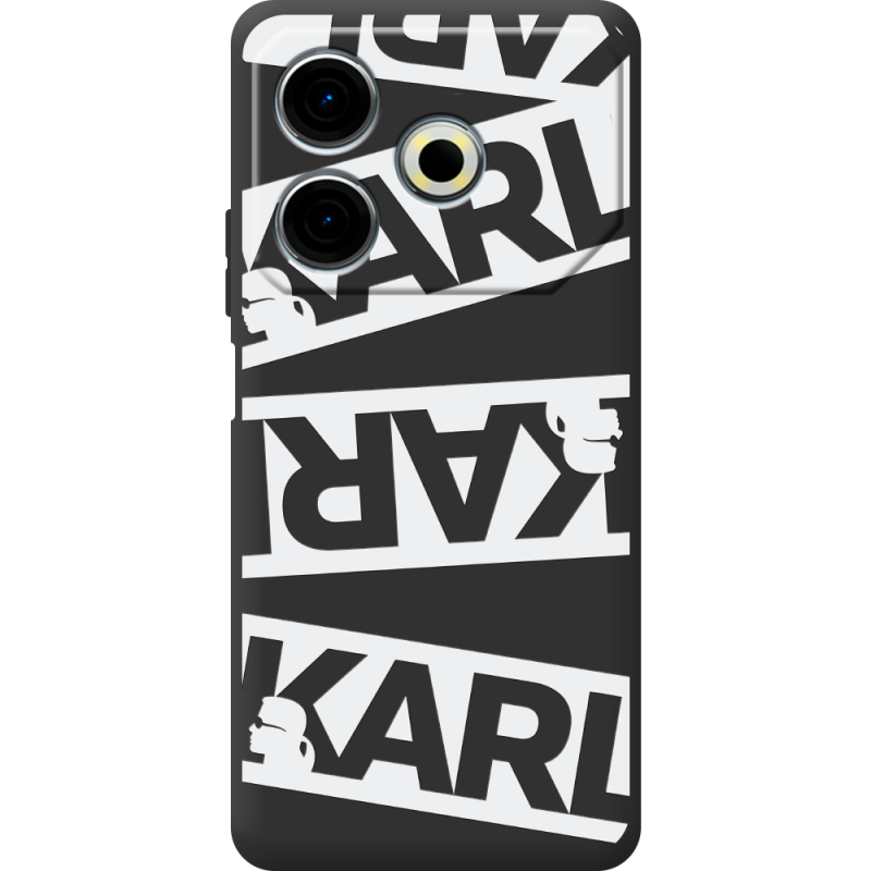 Черный чехол BoxFace Tecno POVA 6 Neo White Karl