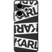 Черный чехол BoxFace Tecno POVA 6 Neo White Karl