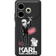 Черный чехол BoxFace Tecno POVA 6 Neo For Karl