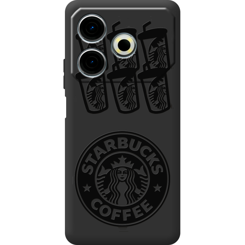 Черный чехол BoxFace Tecno POVA 6 Neo Black Coffee