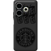 Черный чехол BoxFace Tecno POVA 6 Neo Black Coffee