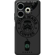 Черный чехол BoxFace Tecno POVA 6 Neo Dark Coffee