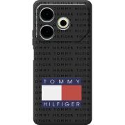 Черный чехол BoxFace Tecno POVA 6 Neo Tommy Print