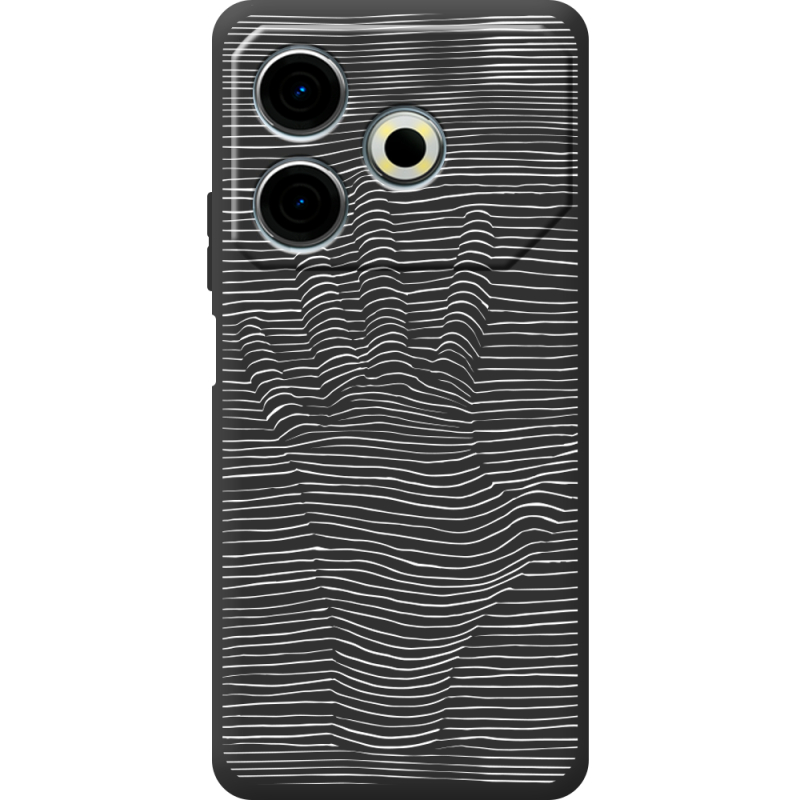 Черный чехол BoxFace Tecno POVA 6 Neo Optical Hand