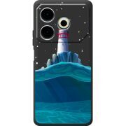 Черный чехол BoxFace Tecno POVA 6 Neo Lighthouse