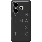 Черный чехол BoxFace Tecno POVA 6 Neo Minimalistic
