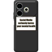 Черный чехол BoxFace Tecno POVA 6 Neo 