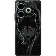 Черный чехол BoxFace Tecno POVA 6 Neo Wolf