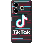 Черный чехол BoxFace Tecno POVA 6 Neo Tik Tok