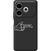 Черный чехол BoxFace Tecno POVA 6 Neo Pew Pew