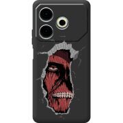 Черный чехол BoxFace Tecno POVA 6 Neo Нападение на Титана