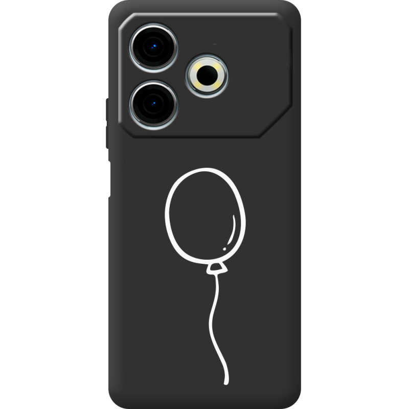 Черный чехол BoxFace Tecno POVA 6 Neo Balloon