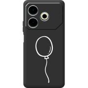 Черный чехол BoxFace Tecno POVA 6 Neo Balloon