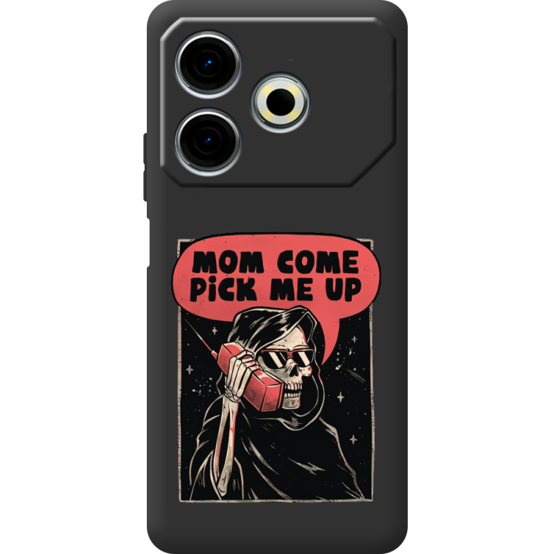 Черный чехол BoxFace Tecno POVA 6 Neo 