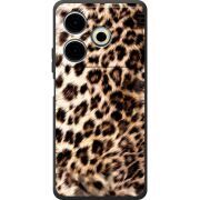 Черный чехол BoxFace Tecno POVA 6 Neo Леопардовий