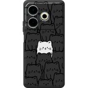 Черный чехол BoxFace Tecno POVA 6 Neo 