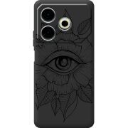 Черный чехол BoxFace Tecno POVA 6 Neo Eye