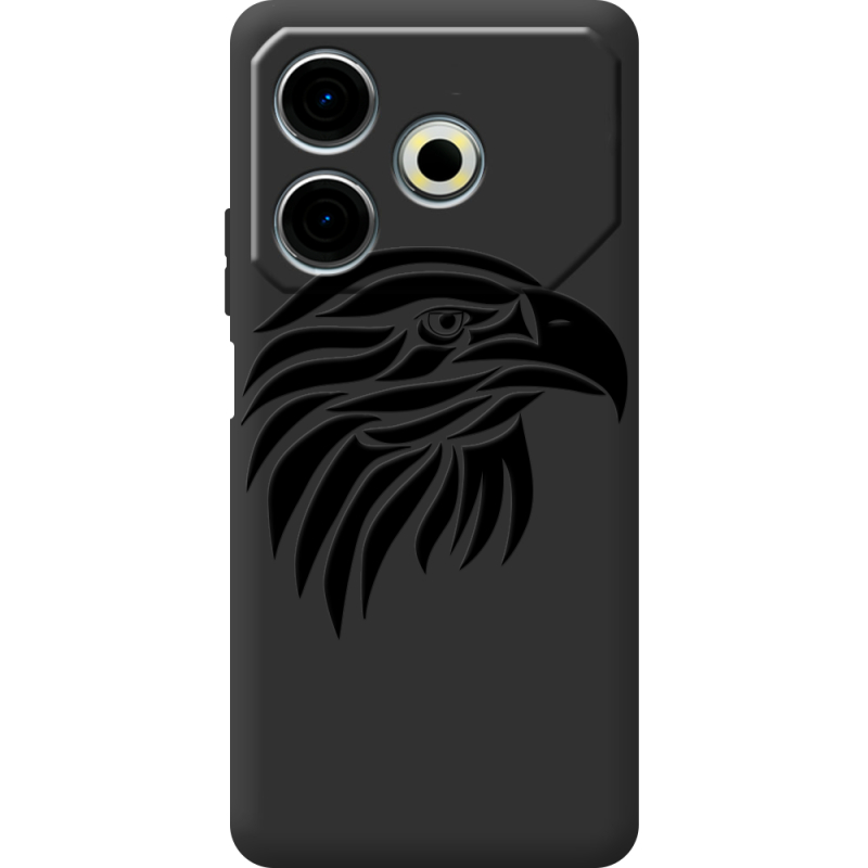 Черный чехол BoxFace Tecno POVA 6 Neo Eagle