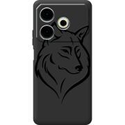 Черный чехол BoxFace Tecno POVA 6 Neo Wolf