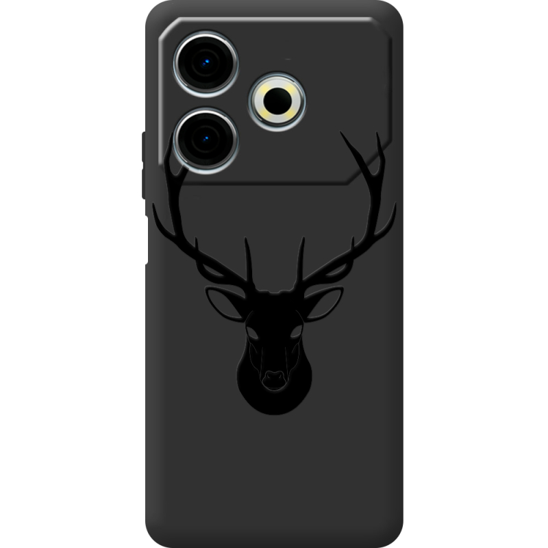 Черный чехол BoxFace Tecno POVA 6 Neo Deer