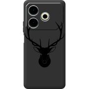 Черный чехол BoxFace Tecno POVA 6 Neo Deer