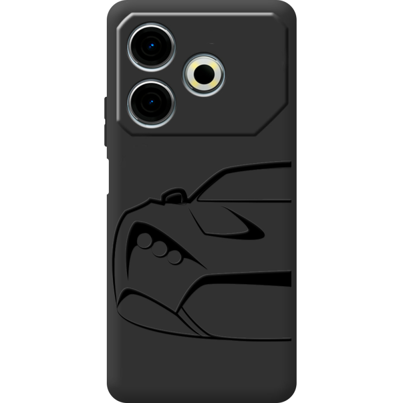 Черный чехол BoxFace Tecno POVA 6 Neo Sportcar