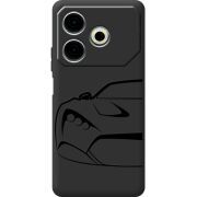 Черный чехол BoxFace Tecno POVA 6 Neo Sportcar