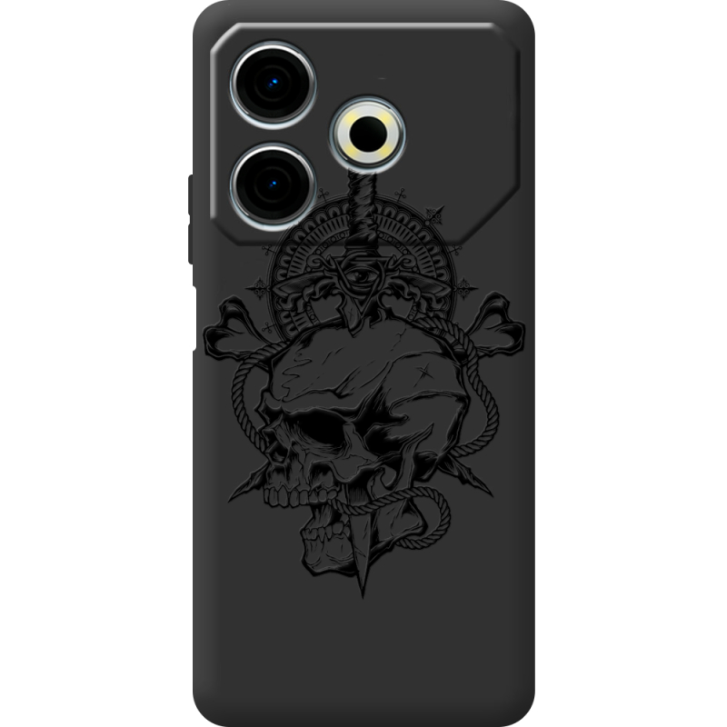 Черный чехол BoxFace Tecno POVA 6 Neo 