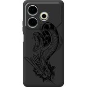 Черный чехол BoxFace Tecno POVA 6 Neo Snake