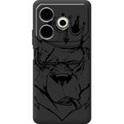 Черный чехол BoxFace Tecno POVA 6 Neo Bear King