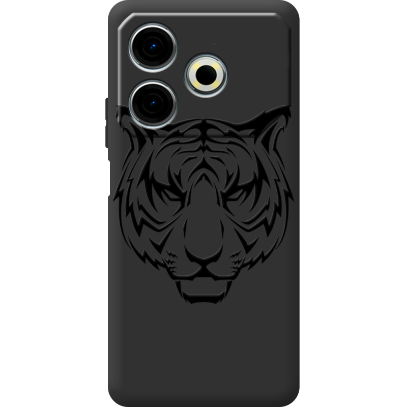 Черный чехол BoxFace Tecno POVA 6 Neo Tiger