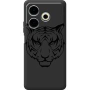 Черный чехол BoxFace Tecno POVA 6 Neo Tiger
