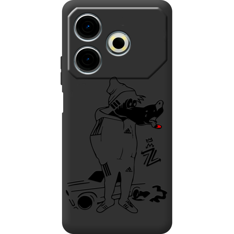 Черный чехол BoxFace Tecno POVA 6 Neo 