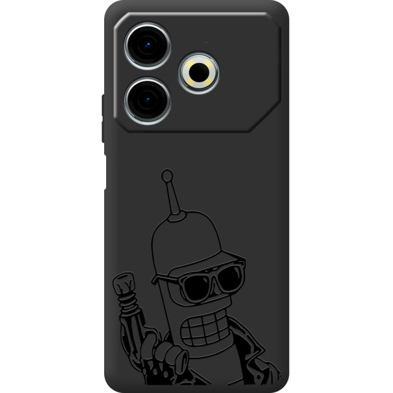 Черный чехол BoxFace Tecno POVA 6 Neo 