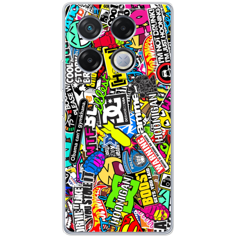 Чехол BoxFace Infinix GT 20 Pro Multicolored Inscriptions