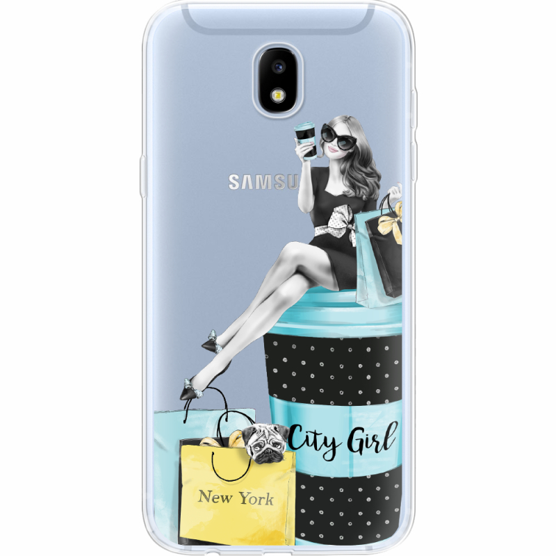 Прозрачный чехол Uprint Samsung J530 Galaxy J5 2017 City Girl