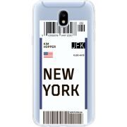 Прозрачный чехол Uprint Samsung J530 Galaxy J5 2017 Ticket New York
