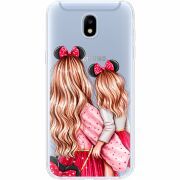 Прозрачный чехол Uprint Samsung J530 Galaxy J5 2017 Mouse Girls