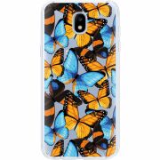 Прозрачный чехол Uprint Samsung J530 Galaxy J5 2017 Butterfly Morpho