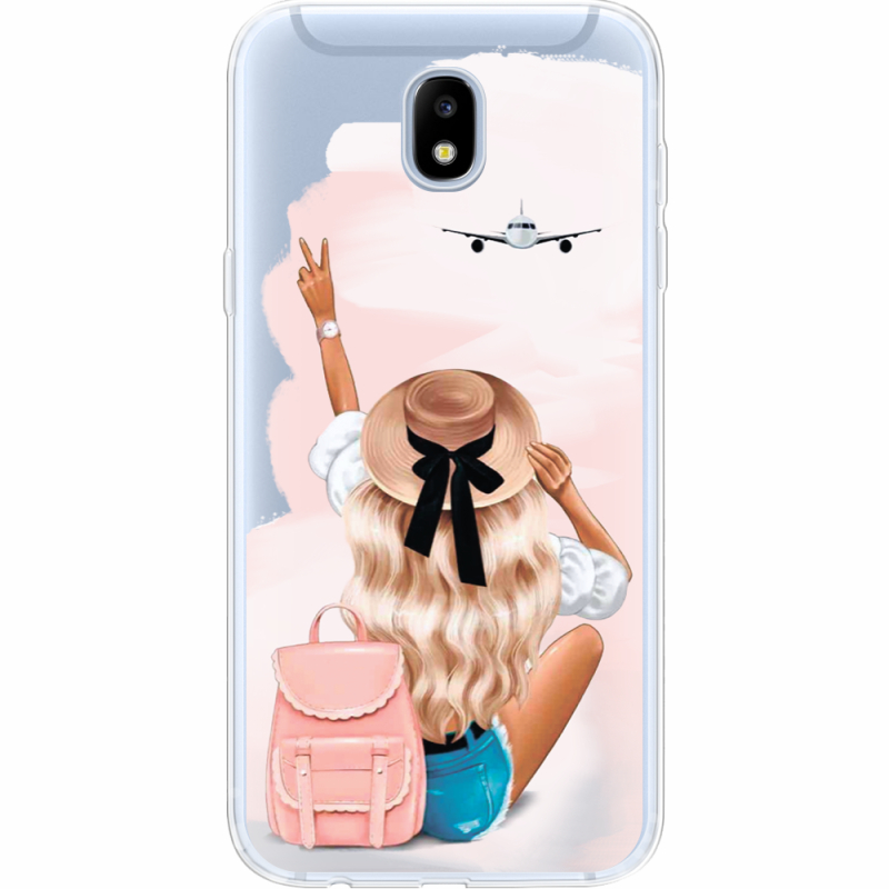 Прозрачный чехол Uprint Samsung J530 Galaxy J5 2017 Travel Girl
