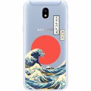 Прозрачный чехол Uprint Samsung J530 Galaxy J5 2017 Большая волна в Канагаве